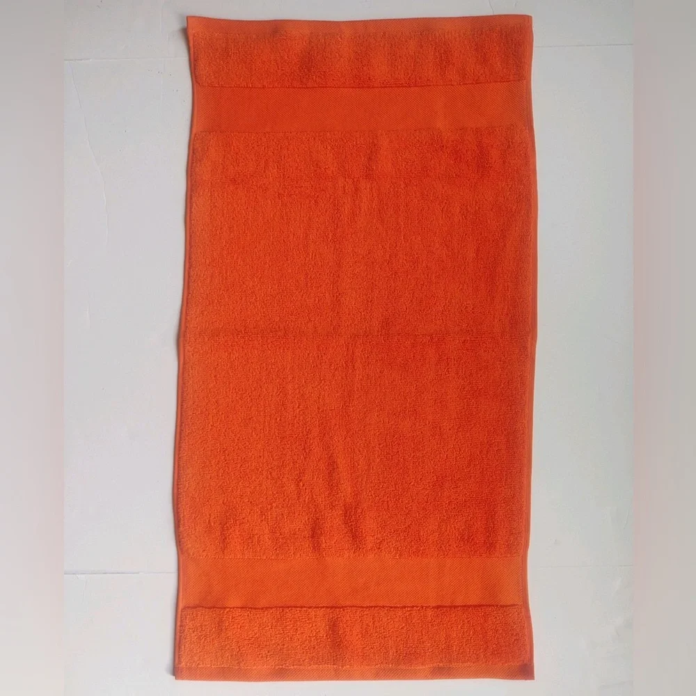 🎁8PC LAUREN Ralph Lauren Wescott Bath Towel Set - Summer Orange Cotton Towels